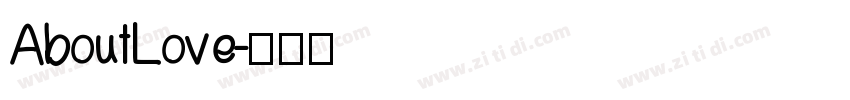 About Love字体转换